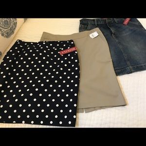 Three Merona never worn skirts size 10